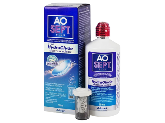 Tekočina za kontaktne leče AO SEPT PLUS HydraGlyde 360ml